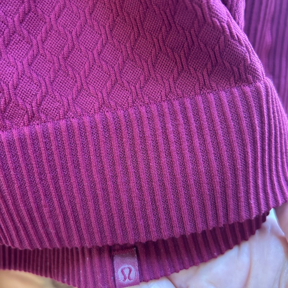 Lululemon Rest Less Half Zip Pullover in Star Ruby Pink (sz M/8) - Picture 5 of 7